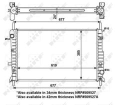 Nrf 56135 - RADIADOR ALUMINIO FORD (EUROPE)