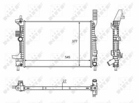 Nrf 58284 - RADIADOR  FORD FOCUS 1.6 TDCI 01-20