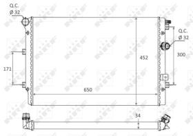 Nrf 58464 - RADIADOR  VW TIGUAN 2.0 TDI 11-2007