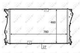 Nrf 58498 - RADIADOR OPEL VIVARO 2.0 CDTI 01-2006>