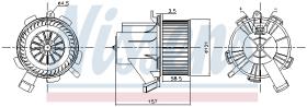 Nissens 87208 - VENTILADOR SMART FORTWO(W451)(07-)0