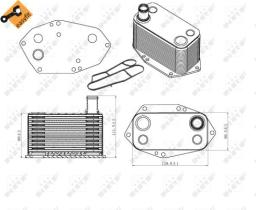 Nrf 31307 - RAD.ACEITE BMW S3/5 E46/E39