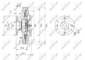 Nrf 49639 - EMBRAGUE VISCOSO NISSAN CIVILIAN 3.3D 90-