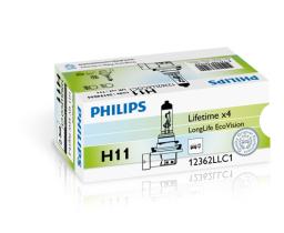 Philips 12362LLECOC1 - LAMP.12/55W  H11 LONGLIFE ECOVISION