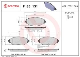 Brembo P85131 - PASTILLA FRENO