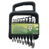 Jbm 53022 - SET 8 LLAVES COMBINADAS CORTAS CON TRINQUETE
