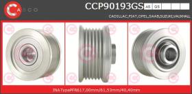 Casco CCP90193GS - POLEA ALT.PV6 ALFA/FIAT/LANC/OPEL/SUZUK. (MAG) 60,5MM