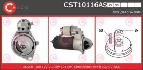 Casco CST10116AS - ARR.12V 10D 2KW OPEL