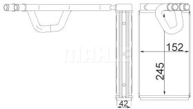 Mahle AH232000S - RADIADOR CALEF NISSAN MURANO 04->