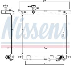 Nissens 606138 - RADIADOR NISSAN NOTE(E12)(13-)1.2 G