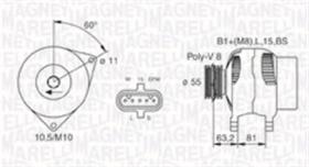 Magneti Marelli MQA030 - ALT.24/70A IVECO (EQUAL)