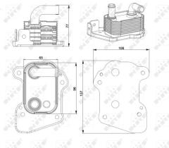 Nrf 31753 - ENFRIADOR ACEITE OPEL A