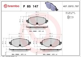 Brembo P85147 - PASTILLA FRENO