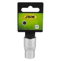 Jbm 13624 - VASO CORTO DE 22MM, XZN 1/2" - CROMADO