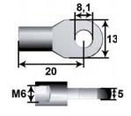 STOBDAMPFER SB11101010 - ANCLAJE METAL.PASADOR.ROSCA 6MM