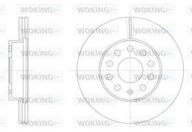 Woking D6158610 - DISCO DEL.276MM SEAT/AUDI (VENT)