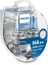 Philips 12342WVUSM - KIT 2 LAMP.H4 12V 60/55W +60% WHITE LIGHT ULTRA