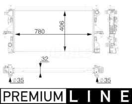 Mahle CR806000P - RADIADOR COMERCIAL LIGERO FIAT DUCATO X250