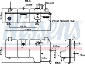 Nissens 996072 - VASO EXPANSION IVECO DAILY IV(06-)3