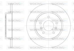 Woking D6158200 - DISCO TRS.289,5MM REN.(MAC)