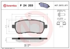 Brembo P24203 - PASTILLA FRENO