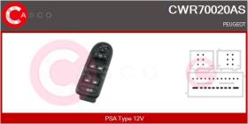 Casco CWR70020AS - INTERR.ELEV.PEUG.308