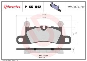 Brembo P65042 - PASTILLA FRENO