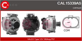 Casco CAL15339AS - ALT.12/180A PV7 CHRAYSLER 3.0