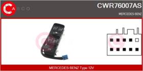 Casco CWR76007AS - INTERR.ELEV.MERC W203
