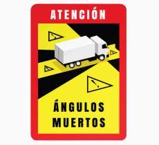 Indere AM1725 - ADHESIVO ANGULOS MUERTOS CAMION 17X25CM