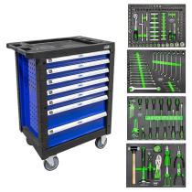 Toolrack 53767 - CARRO DE HERRAMIENTAS 7 CAJONES - AZUL