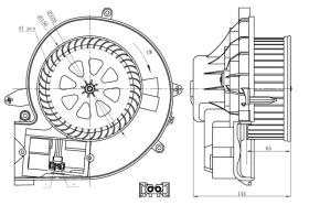 Nrf 34302 - VENTILADOR HABITÁCULO MERCEDES SLK-SERIES 1.8 04-