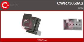 Casco CWR73050AS - INTERR.ELEV.DEL.DCH.AUDI/SEAT/SKODA/VW