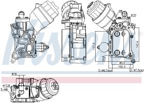 Nissens 91355 - ENFRIADOR ACEITE FIAT GRANDE PUNTO(