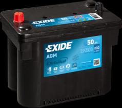 EXIDE EK508 - BATERIA 12V 50AH 800A +9 260X173X19