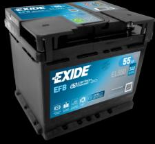 EXIDE EL550 - BATERIA EFB 55/480A +DCH 207X175X190 (S.STOP)