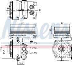 Nissens 91327 - ENFRIADOR ACEITE FORD MONDEO(2001)2.2 TDCI