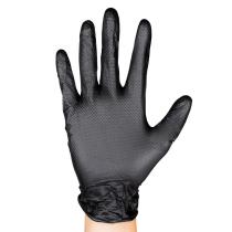 Jbm 54178 - GUANTES NEGROS DESECHABLES DE NITRILO TALLA L (100UDS)