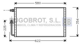 Bugobrot 60UV5001 - CONDENS.UNIV.SANDEN 510X360X16