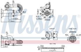 Nissens 989453 - ENFRIADOR EGR DACIA LOGAN MCV(2005)1.5 DCI