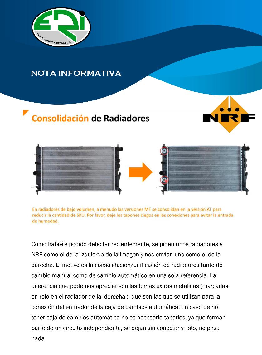 Radiadores NRF